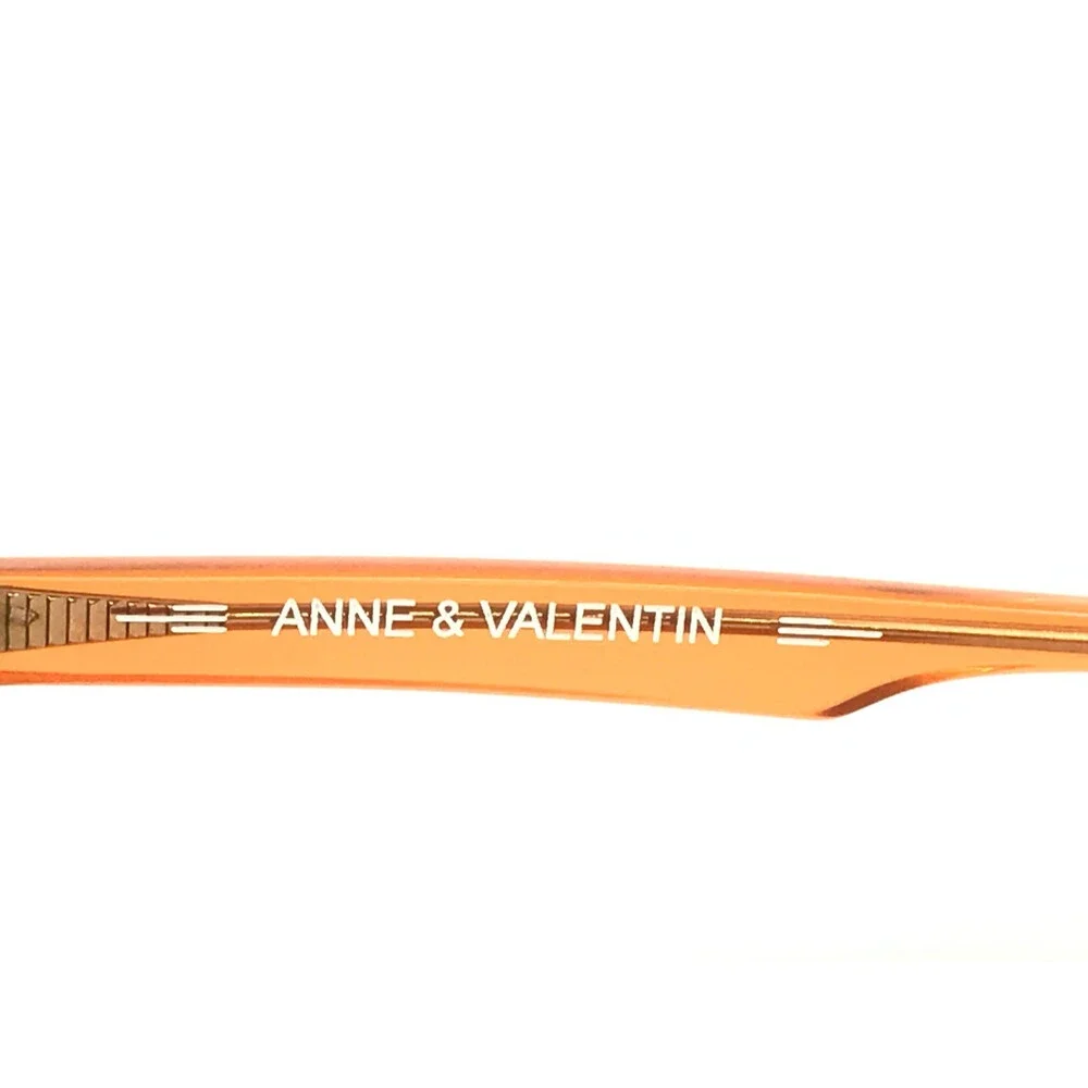 Anne & Valentin Petite Eyeglasses Frames Marcia 1786 Clear Gray Orange 40-22-140